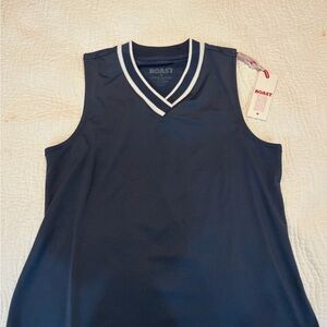Boast Navy Sleeveless Tennis Top